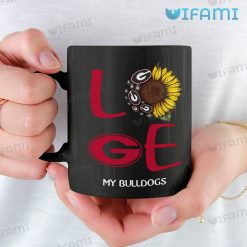 Georgia Bulldogs Coffee Mug Sunflower Love UGA Gift 11oz Mug