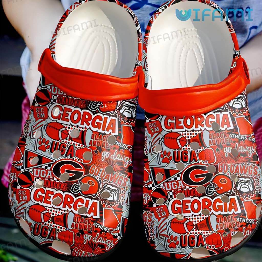 Colorful Georgia Bulldogs Accessories Icon Croc Georgia Bulldogs Gift