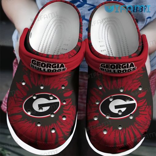 Georgia Bulldogs Crocs Red And Black GA Football Gift