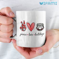 Georgia Bulldogs Mug Peace Love Bulldogs UGA Gift