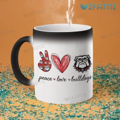 Georgia Bulldogs Mug Peace Love Bulldogs UGA Gift Magic Mug