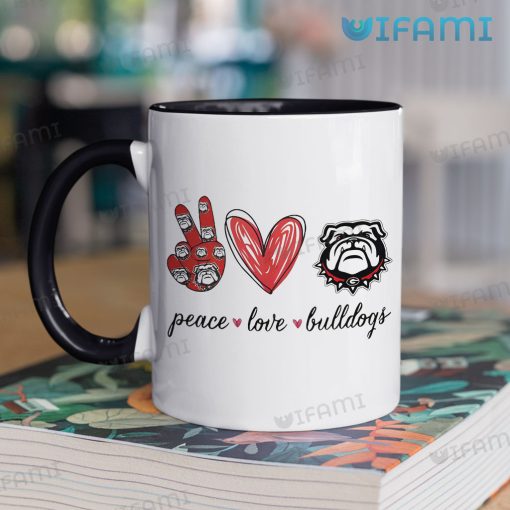 Georgia Bulldogs Mug Peace Love Bulldogs UGA Gift