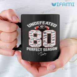 Georgia Bulldogs Mug Undefeated 80 Perfect Season Signatures UGA Gift