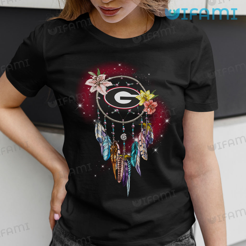 Black Georgia Bulldogs Dreamcatcher Shirt  Georgia Bulldogs Gift