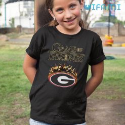 Georgia Bulldogs Shirt Game Of Thrones Crown Georgia Football Kid Tshirt