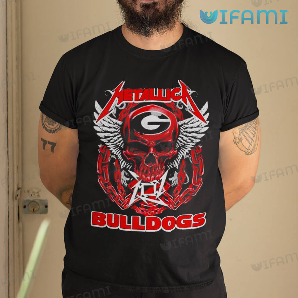 Original Georgia Bulldogs Metallica Skull Shirt Georgia Bulldogs Gift