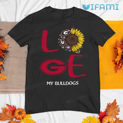 Georgia Bulldogs Shirt Sunflower Love Georgia Bulldogs Gift