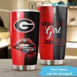 Georgia Bulldogs Tumbler Georgia Girl Lip Custom Name Gift