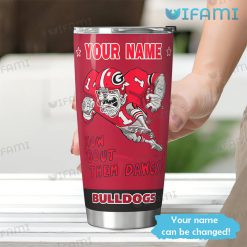 Georgia Bulldogs Tumbler National Champions Custom Name Present Real