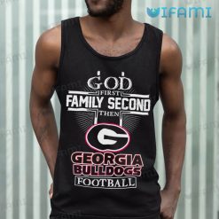 Georgia Football Shirt God First Family Second Then Georgia Bulldogs Football Tank Top
