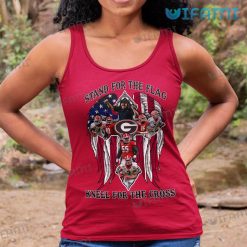 Georgia Football Shirt Stand For The Flag Kneel For The Cross Tank Top