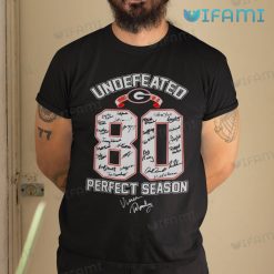 Georgia Football Shirt Undefeated 80 Perfect Season Signatures Georgia Bulldogs Gift
