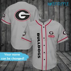 Grey UGA Baseball Jersey Personalized Georgia Bulldogs Gift