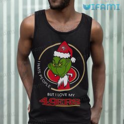 Grinch San Francisco 49ers Shirt I Hate People But I Love My 49ers Tank Top