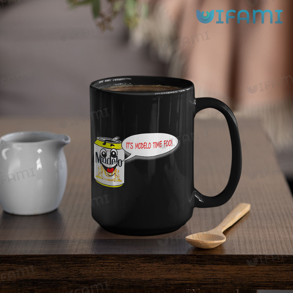 It's Modelo Time Foo Mug Smiling Beer Can Gift For Beer Lovers
