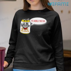Its Modelo Time Foo Shirt Smiling Beer Can Sweatshirt For Beer Lovers