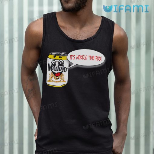 It’s Modelo Time Foo Shirt Smiling Beer Can Gift For Beer Lovers