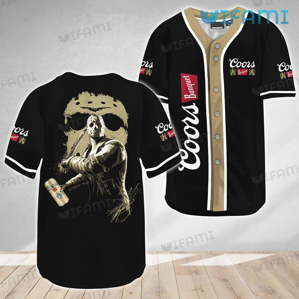 Special Jason Voorhees Coors Banquet Baseball Jersey Gift For Beer Lovers