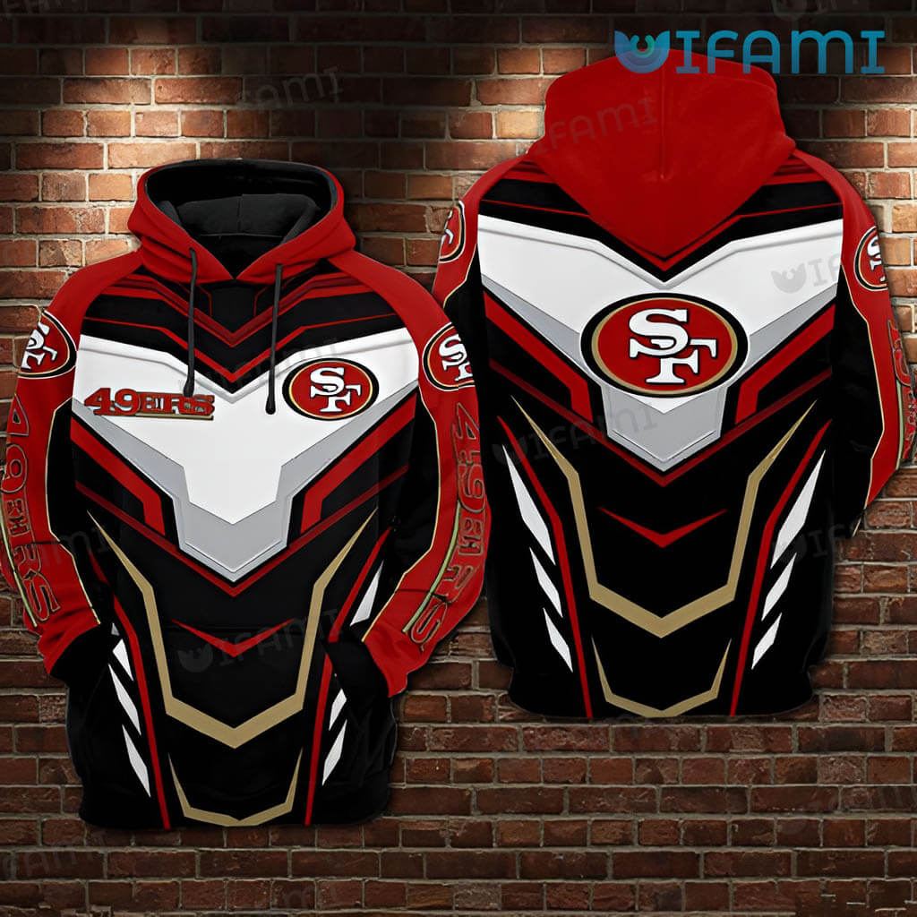 Awesome Mens 49ers 3D Armor Hoodie San Francisco 49ers Gift