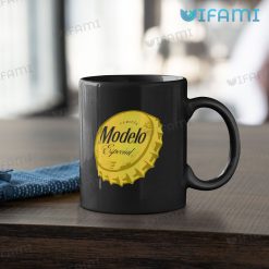 Modelo Beer Mug Beer Cap Gift For Beer Lovers Black Mug