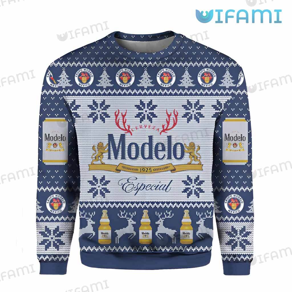 Great Modelo Christmas Especial 1925 Sweater Beer Lovers Gift