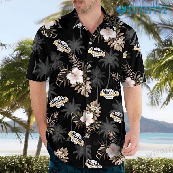 Modelo Hawaiian Shirt Tropical Hibiscus Beer Lovers Gift