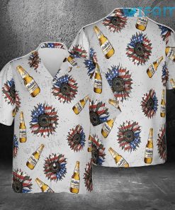 Modelo Hawaiian Shirt USA Flag Sunflower Beer Lovers Gift