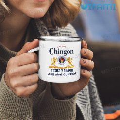 Modelo Mug Carbon Chingon Toxico Y Guapo Beer Lovers Gift Enamel Camping Mug