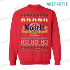 Modelo Sweatshirt Ho Ho Ho Gift For Beer Lovers Red