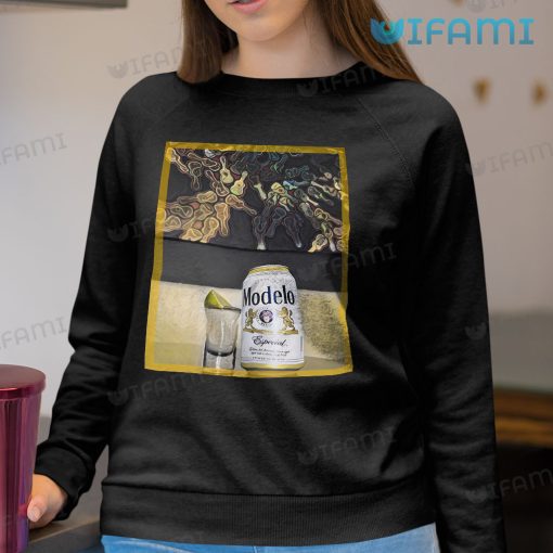 Modelo T-Shirt Can Glass Beer Lovers Gift