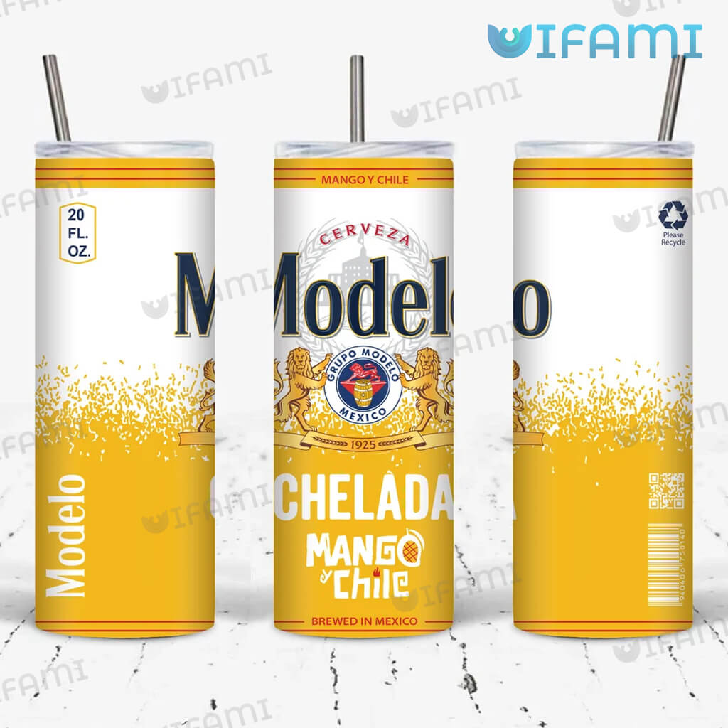 Awesome Modelo Yellow Chelada Mango Chile Tumbler Beer Lovers Gift