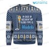 Modelo Ugly Christmas Sweater Blood Type Is Modelo Beer Lovers Gift
