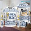 Modelo Ugly Sweater My Blood Type Is Modelo Beer Lovers Gift