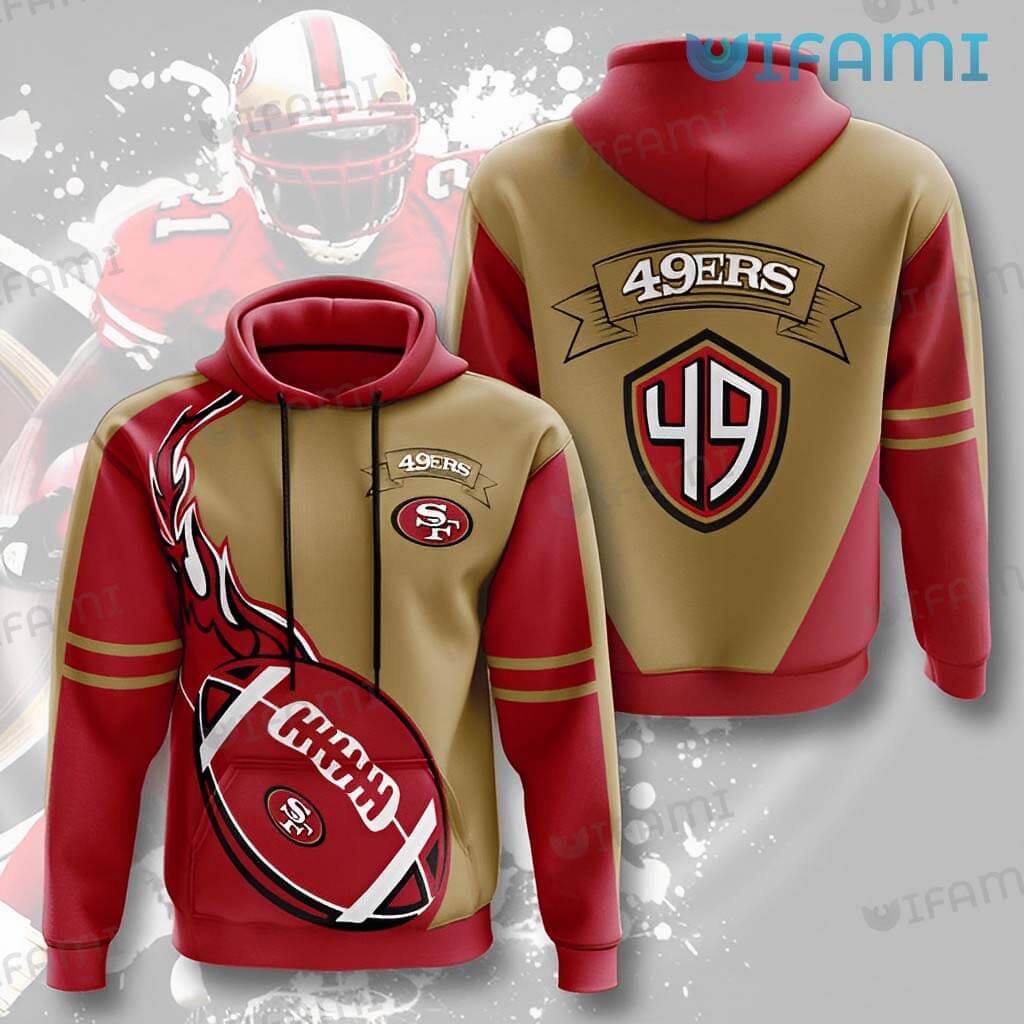 Funny Niners 3D Classic Logo Hoodie San Francisco 49ers Gift