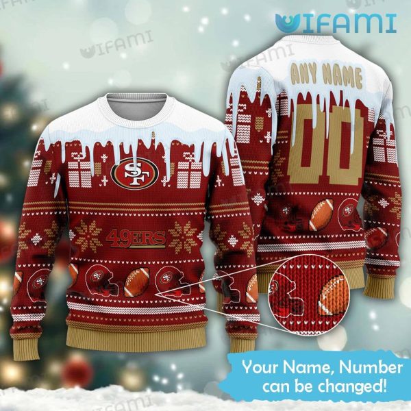 Personalized 49ers Christmas Sweater San Francisco 49ers Gift