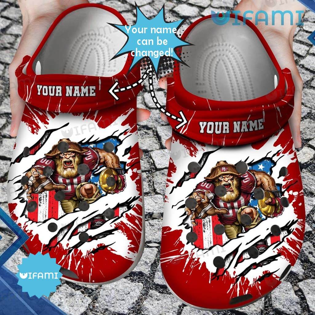 Special Personalized 49ers Mascot Crocs San Francisco 49ers Gift