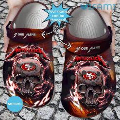 Personalized 49ers Crocs Metallica Skull San Francisco 49ers Gift