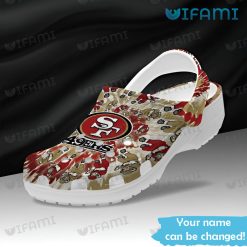 Personalized 49ers Crocs Players Pattern San Francisco 49ers Present