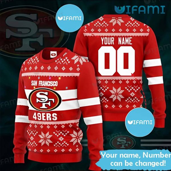 Personalized 49ers Ugly Sweater Xmas Pattern San Francisco 49ers Gift