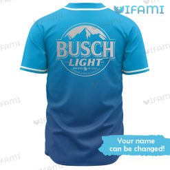 Personalized Busch Light Baseball Jersey Beer Lovers Present Back