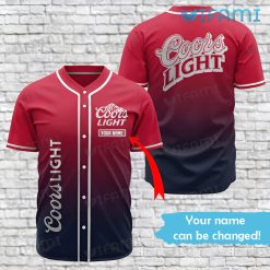 Personalized Name Coors Light Baseball Jersey Gift For Beer Lovers