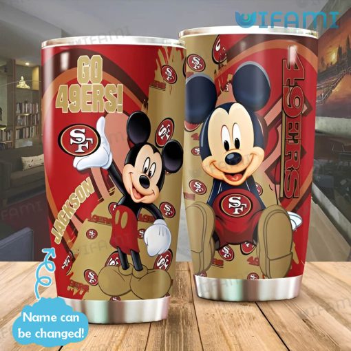 Personalized San Francisco 49ers Tumbler Mickey Mouse Go 49ers Gift