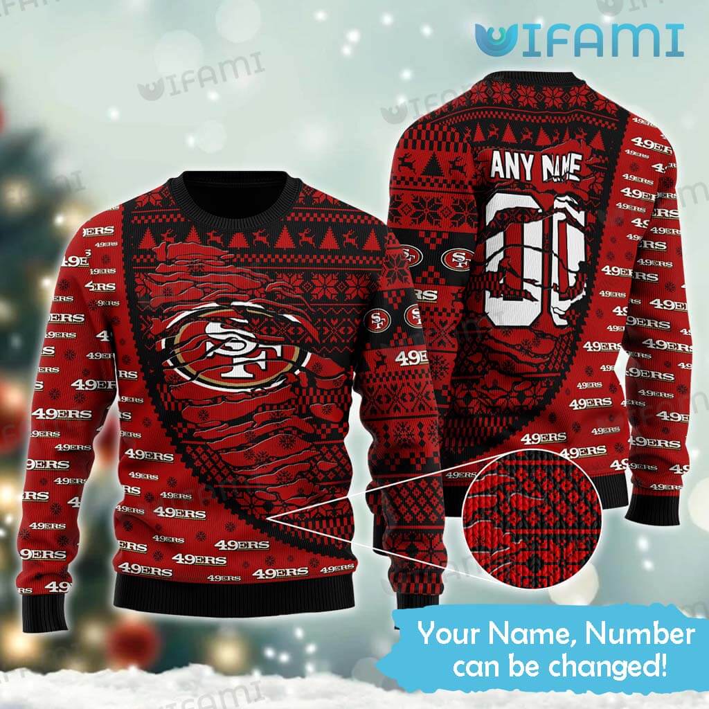 Unique Personalized San Francisco 49ers Ugly Sweater San Francisco 49ers Gift