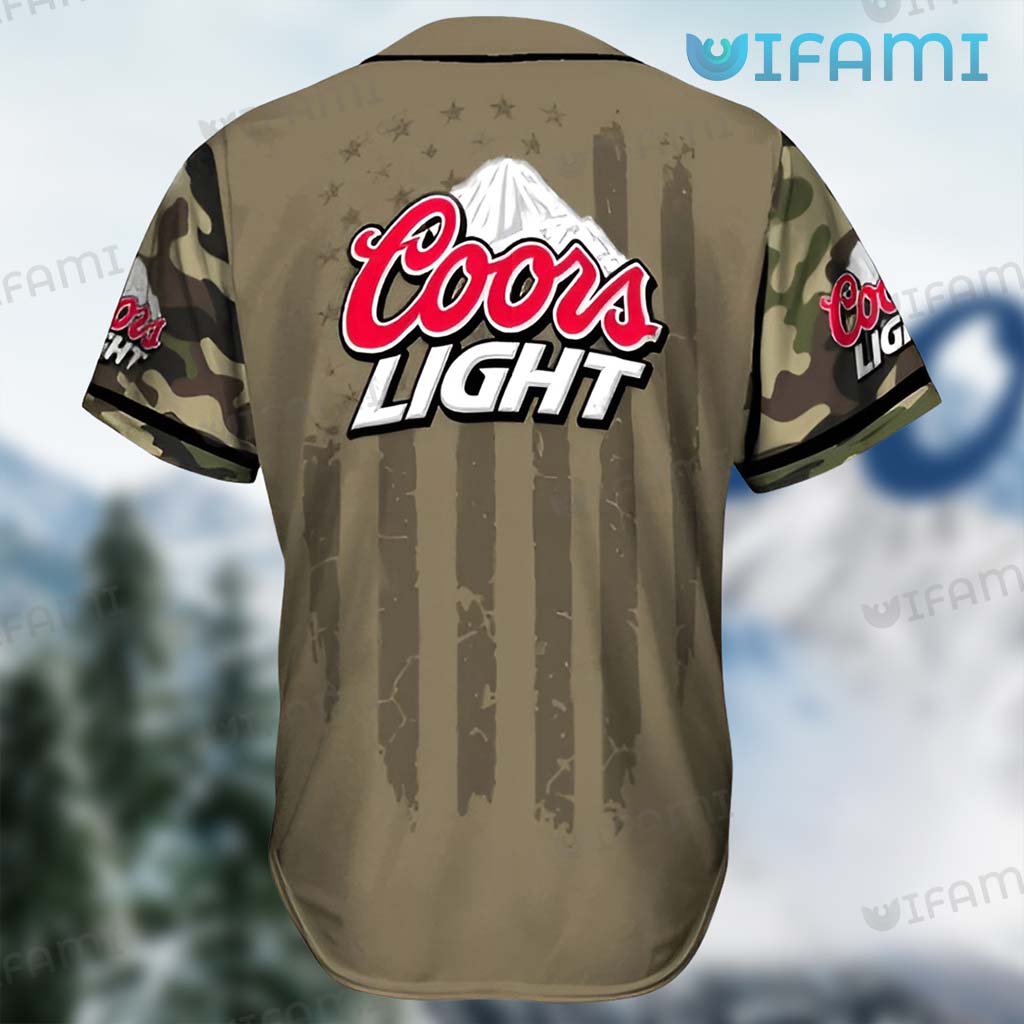 Coors Light Baseball Jersey Army Camo Gift For Beer Lovers - Personalized  Gifts: Family, Sports, Occasions, Trending