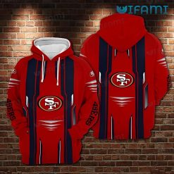 Red 49ers Hoodie 3D San Francisco 49ers Gift
