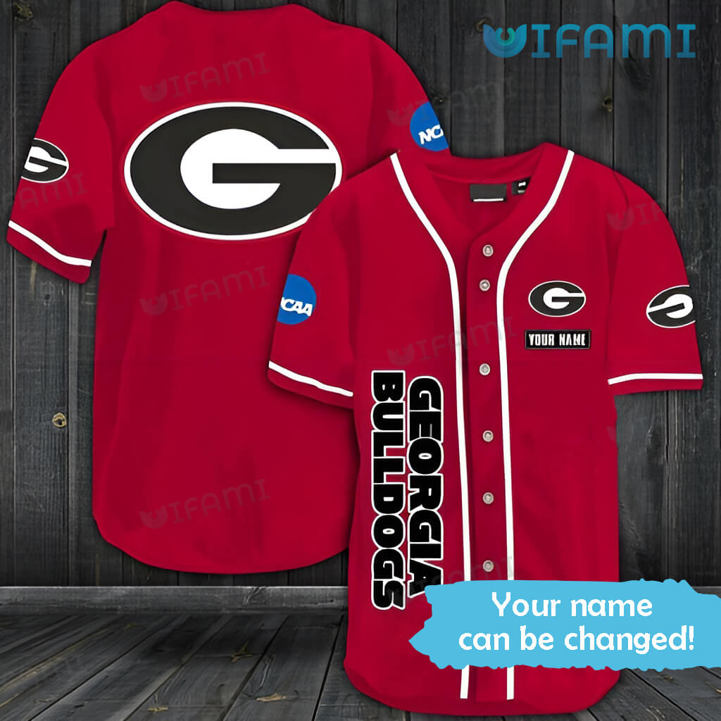 Perfect Custom Name Red UGA Baseball Jersey Georgia Bulldogs Gift
