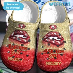 San Francisco 49ers Crocs Custom Name 49ers Girl Lip 49ers Gift