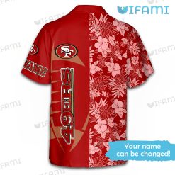 San Francisco 49ers Hawaiian Shirt Custom Name 49ers Present Back