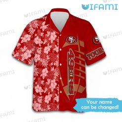 San Francisco 49ers Hawaiian Shirt Custom Name 49ers Present Front