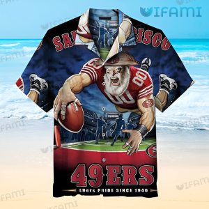 San Francisco 49ers Hawaiian Shirt Mascot 49ers Gift